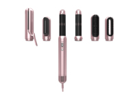 Sèche-cheveux multifonctionnel 5-en-1 pliable 1200W haute vitesse 110 000 tr/min avec brosse bouclante/lissante pour usage hôtelier et domestique