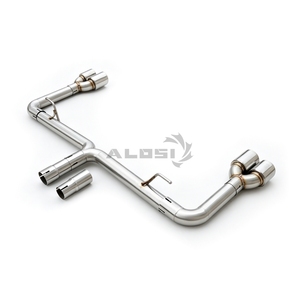 Embouts d'échappement à quatre branches antirouille pour hayon <span class=keywords><strong>Audi</strong></span> <span class=keywords><strong>A3</strong></span> 8V 1.8T 2.0T 2014-2020 – Composant d'échappement au look sport agressif - Product Image 6