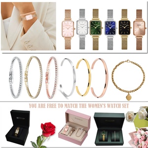 Montre classique rétro coréenne pour femmes d'affaires, cadran carré analogique coloré, bracelet en cuir, quartz, résistante à l'eau 3ATM, acier inoxydable - Product Image 2