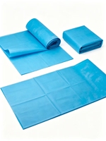 Draps médicaux jetables portables très demandés, matelas imperméable non tissé respirant avec trous pour une utilisation en milieu hospitalier