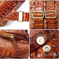 Sac à dos en cuir de vache véritable de haute qualité personnalisable, gaufrage crocodile, sac pour femme en cuir véritable, sac à dos mini polyvalent pour femme