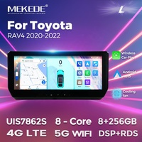 MEKEDE-Pantalla QLED de 12,3 "para coche, Android, para Toyota RAV4 2020*1920 720, con cámara, GPS, BT, estéreo, multimedia