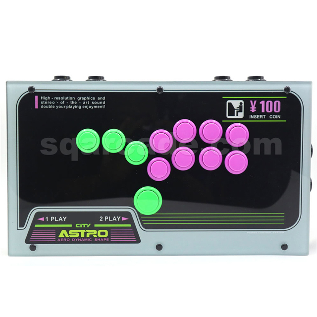 RAC-J800B All Buttons Hitbox Style Arcade Joystick Sanwa OBSF-24 30 Artwork Video Game Controller for PS4/PS3/PC