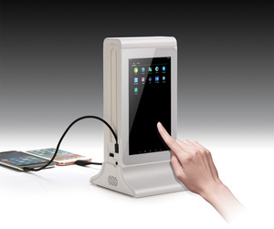 Nhà hàng mới Tabletop quảng cáo hiển thị kỹ thuật số menu ngân hàng điện wifi đặt hàng thực phẩm kiosk bảng quảng cáo Trạm điện - Product Image 4