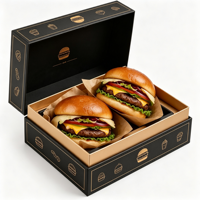 Emballage alimentaire pour restaurants, vente en gros, ensemble de restauration rapide personnalisé, boîte écologique pour poulet frit, burger, sandwich, hot-dog à emporter