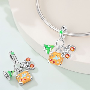 Heiß begehrte globale Reisekamera DIY-<span class=keywords><strong>Flugzeug</strong></span>-Gepäck-Anhänger aus 925er Sterlingsilber – Charm-Perlen passend für Armbänder, Anhänger, Damengeschenk - Product Image 3