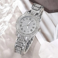 Cadeau de Saint Valentin 6PCS Set Femmes Luxe Mode Quartz Montre Collier Bijoux Set Montres-Bracelets Robe Horloge Set Montre Femme