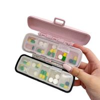 JH Medibox – Boîte à pilules personnalisée en paille de blé avec logo, distributeur de médicaments, promotion, boîte à pilules 7 jours, mini-organisateur de rangement