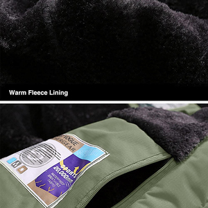 Manteaux d'hiver pour hommes, veste de ski imperméable, <span class=keywords><strong>parka</strong></span> chaude en polaire avec plusieurs poches, imperméables d'extérieur pour hommes, vestes d'extérieur - Product Image 6
