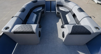 Bateau ponton de luxe à deux étages de 9 m (30 pieds) avec moteur hors-bord de 250 CV, vitesse de 30 à 35 nœuds, idéal pour les fêtes