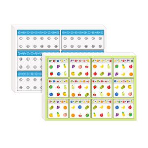 Autres cartes flash de suivi visuel, 6 feuilles double face 185x260mm pour nourrissons et tout-petits, jouet éducatif pour le développement cognitif - Product Image 1