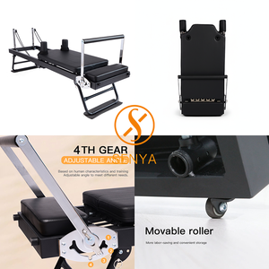 Máy tập Pilates tại nhà gấp gọn, bền, di động, phù hợp mọi cấp độ, có lò xo, thân bằng nhôm, hộp đựng tiện lợi, tốt cho sức khỏe - Product Image 5