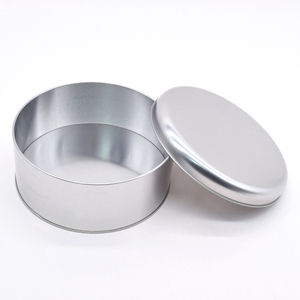 优质定制金属马口铁盒，带盖，用于饼干包装、礼品收纳，耐用，食品级圆形金属容器 - Product Image 3