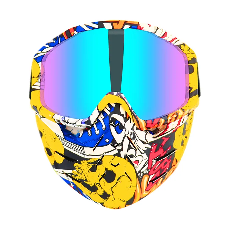 Oem Custom Uv400 Bescherming Motocross Helm Googles Mtb Stofdicht Motorcycle Goggles