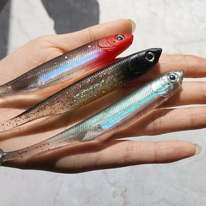 <span class=keywords><strong>Leurre</strong></span> souple de 7 cm et 2,2 g avec queue de pagaie et feuille laser pour jig head, pêche au bar, à la truite, au zander, à la perche, au brochet en eau douce et en eau salée - Product Image 1