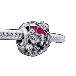 Fashion 925 <b>Silver</b> Zircon Flower Hot Air <b>Balloon</b> Butterfly Heart Beaded DIY Light Luxury Festival Gift Trendy Women Jewelry - Product Image 4