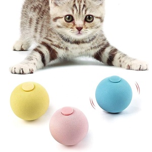 Pelota de juguetes interactivos para perros y gatos con gatillo inteligente, juguetes de sonido de animales reales para gatos, pelota de juguete para gatos de hierba gatera - Product Image 1