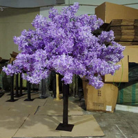 J71 pohon Sakura buatan Jepang, pohon Sakura 5 kaki 6 kaki 7 kaki, pohon bunga Sakura buatan, ungu, pohon bunga Sakura buatan untuk dekorasi acara pernikahan