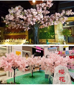 Fiore di ciliegio fiori di ciliegio di seta rami di fiori di ciliegio albero <span class=keywords><strong>Sakura</strong></span> 110CM rosa bianco fiore di ciliegio per matrimonio centrotavola - Product Image 5