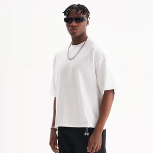 Chất Lượng Cao Phổ Biến Unisex Trống T-Shirt Thời Trang Đa Năng Quá Khổ Áo Thun Tùy Chỉnh Boxy Phù Hợp Cắt T Áo Sơ Mi - Product Image 3