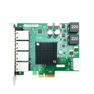 AN8350-T4 PoE PCI-E x4 10/100/1000Mb Ethernet 4 Port RJ45 Vision Frame Grabber Based on Intel I350 Chipset