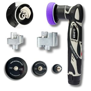 Mini Lucidatrice Rotativa Nano a Batteria CLOVER 12V 3 Pollici a Doppia Azione per <span class=keywords><strong>Auto</strong></span> - Product Image 1