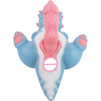 GEEBA Fantasy Masturbator Sex Toy pour hommes, 2 en 1 Pocket Pussy Animal Doll Vaginal avec Dragon Knot Dildo Masturbateur masculin