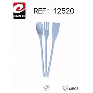 Three Piece Wooden Tableware Set For Kitchen Cooking Tools 12Pcs Ref 12520 - Product Image 1