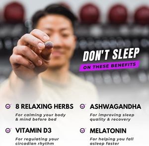 OEM Label pribadi suplemen diet kualitas baik Vegan Melatonin Gummies untuk relaksasi - Product Image 2