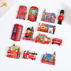 Set di Magneti per Frigorifero in Resina con Monumenti Iconici di Londra, Souvenir del Regno Unito e Decorazione per la Casa - Product Image 1