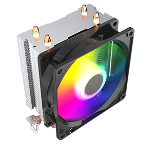 Esgaming Tùy Chỉnh 2 Ống Nhiệt Máy Tính <span class=keywords><strong>CPU</strong></span> Làm Mát Không Khí Im Lặng 4000H 92Mm Ống Đồng Cố Định RGB PC Quạt Làm Mát Cho Amd <span class=keywords><strong>Intel</strong></span> - Product Image 4