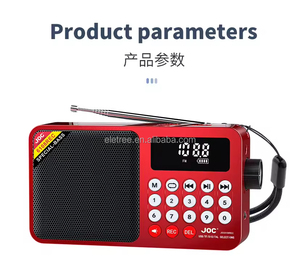 JOC-6108ERC Joc Petit portable Full Bass Radio Mp3 Rechargeable Fm Radio avec fente pour <span class=keywords><strong>carte</strong></span> Sd - Product Image 6