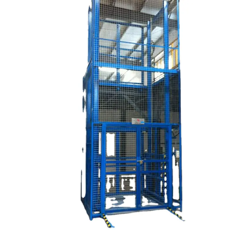 OEM Factory 3 tons Guide Rail Goods Lift Hydraulic Cargo Freight Elevator com preço de fábrica