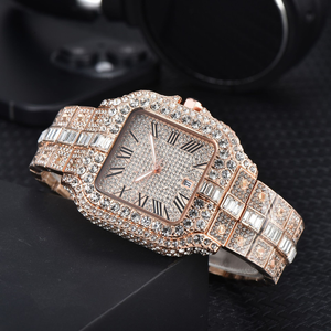 Relojes de Diamantes Moissanite para Hombre, Estilo Ejecutivo, Totalmente Adornados, Ligeramente Resistentes al Agua, de Cuarzo y Acero Inoxidable, Pasan la Prueba del Diamante - Product Image 3