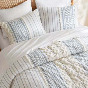 Ensemble de couette 3 pièces ensemble de taies d'oreiller brodées en <span class=keywords><strong>boule</strong></span> 3D ensemble de housses de couette tuftées taies d'oreiller - Product Image 3