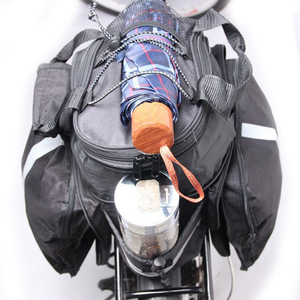 Sac de vélo amovible pour <span class=keywords><strong>porte</strong></span>-bagages arrière avec bandes réfléchissantes, accessoires de selle en toile, sacoche de voyage à fermeture éclair, imperméable - Product Image 3