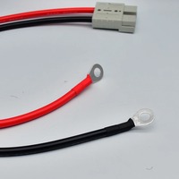 موصل طاقة عالي التيار 50A 120A 175A ثنائي الأطراف، كابل PVC فائق المرونة 8/6/4/2/0 AWG، قابس شحن بطارية الرافعة الشوكية من النحاس النقي