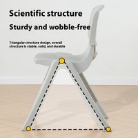 Vente en gros de chaises d'école meubles pour enfants table et chaises d'étude d'intérieur colorées pour bébés en plastique chaise en plastique pour enfants