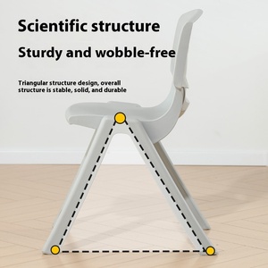 Bán Buôn Trường Ghế Trẻ Em Đồ Nội Thất Nhựa Bé Đầy Màu Sắc Trẻ Em Trong Nhà Nghiên Cứu Bảng Và Ghế Trẻ Em Của Ghế Nhựa - Product Image 5