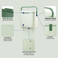 Glacière portable Everich en plastique isolé pour le camping, glacière de terrain, boîte à glace, 6L 8L 10L