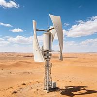 Generador Híbrido Eólico Solar para Exteriores, Turbina Eólica de Levitación Magnética de Baja Velocidad para Granjas y Villas