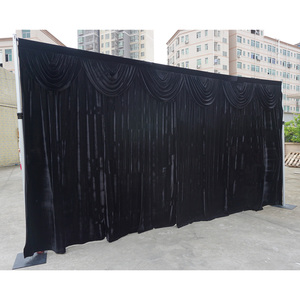 Stand de exhibición portátil de aluminio con estructura de tubos y cortinas para eventos - Product Image 5