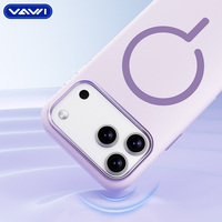 Funda de Silicona Líquida VAWI S071 para iPhone 17 Pro Max, Marco Metálico para Lente, Funda Antigolpes para Huawei P70 Pro