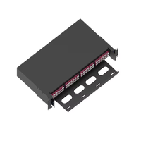 Panneau de brassage en fibre pour montage en rack 144-Core 19 "-4x cassettes MTP-LC OM3 pour centre de données haute densité
