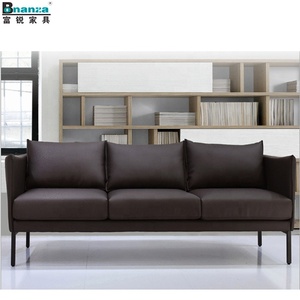 Alemania cuero marrón BONANZA años 40 vip diseño CKD TV casa habitación muebles sofás - Product Image 2