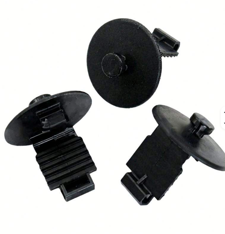 Universal Black Carpet Fixing Clips For Floor Mats | Anti-Slip Retainer Grips (Set)-861435