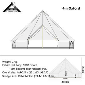 Tente <span class=keywords><strong>tipi</strong></span> d'hiver Oxford pour l'extérieur, confortable, yourte, <span class=keywords><strong>tipi</strong></span>, dôme, maison pour le glamping, pour les aventures en plein air, tente de camping. - Product Image 6