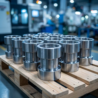 Couvre-roulement de précision J6, capuchon de roulement en acier usiné CNC sur mesure, usinage de capuchon d'extrémité de roulement de 210 mm de diamètre extérieur, pièces de rechange OEM