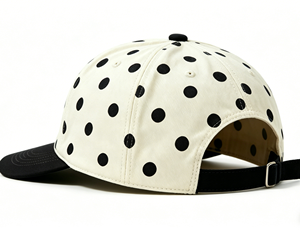 Embroidered Logo Customization 6-Panel <b>Baseball</b> <b>Cap</b> Polka Dot Decoration Adjustable Metal Buckle Unisex Casual <b>Baseball</b> <b>Cap</b> - Product Image 5