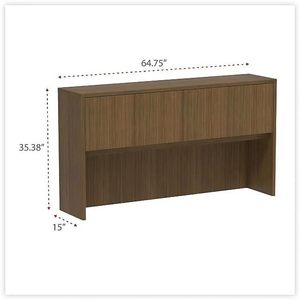 Archivador Moderno Alera Valencia Series en Madera de Nogal con Puertas, 4 Compartimentos, 64.75w X 15d X 35.38h - Product Image 1
